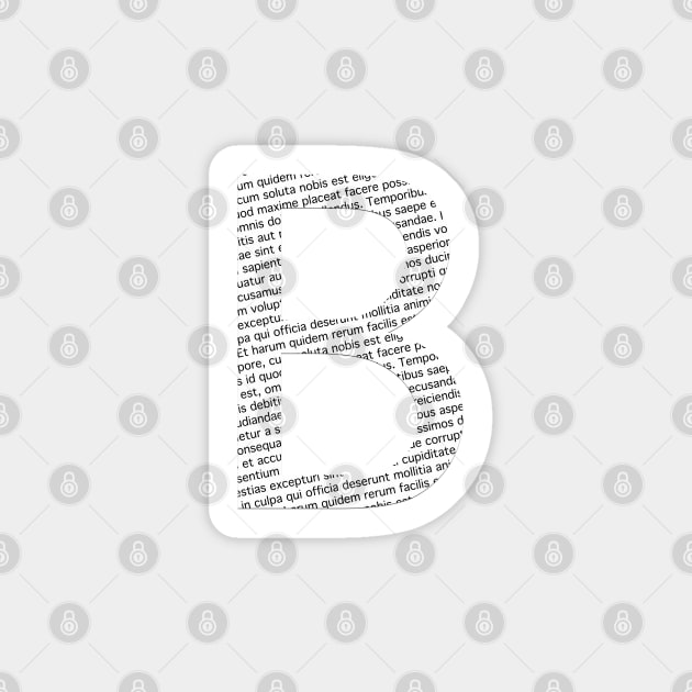 Typographic monogram cutout Sticker by Slownessi